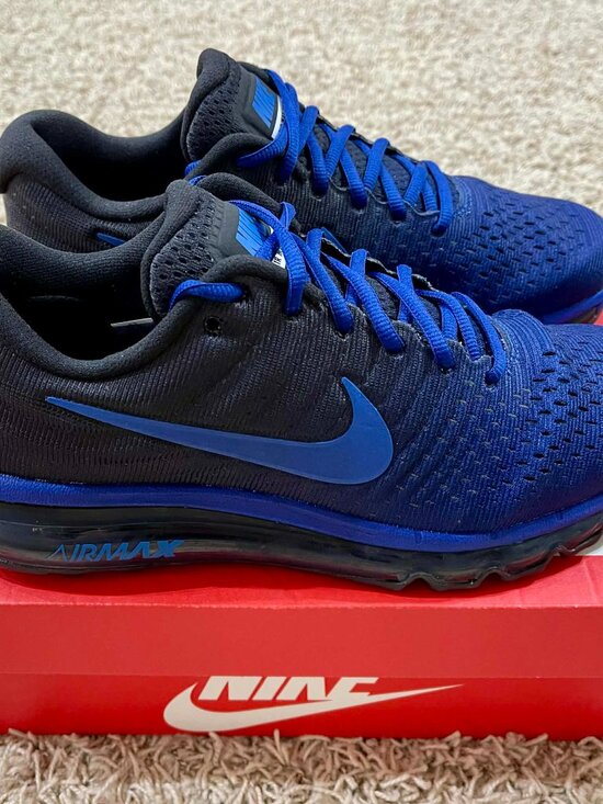 Nike Men’s Air Max 2017 Running Sneakers Shoes Blue, Size 8.5 (New)